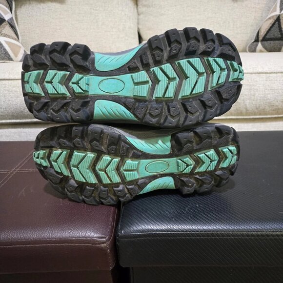 Womens Nord Trail JENNY Thinsulate Snow Hiking Boots 9M Black Teal Suede Lace Up - Picture 5 of 9